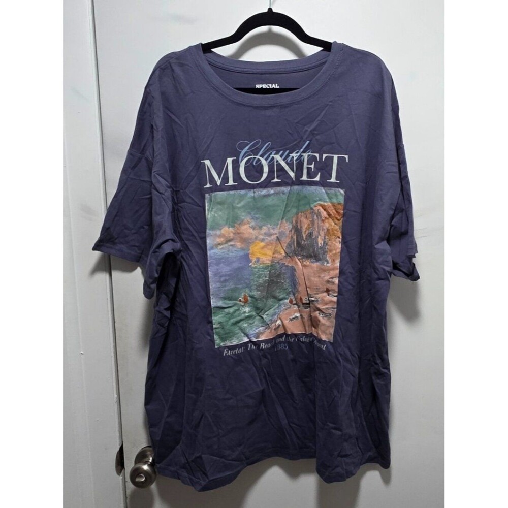 NWOT Claude Monet Size 3x Shirt
